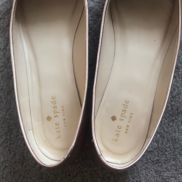 Kate spade rose gold flats - Picture 3 of 5